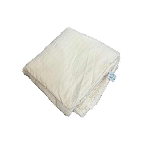 Garnet Hill Cream Flannel King Sheets Set Made in Germany Winter Neutral Warm - Picture 4 of 7